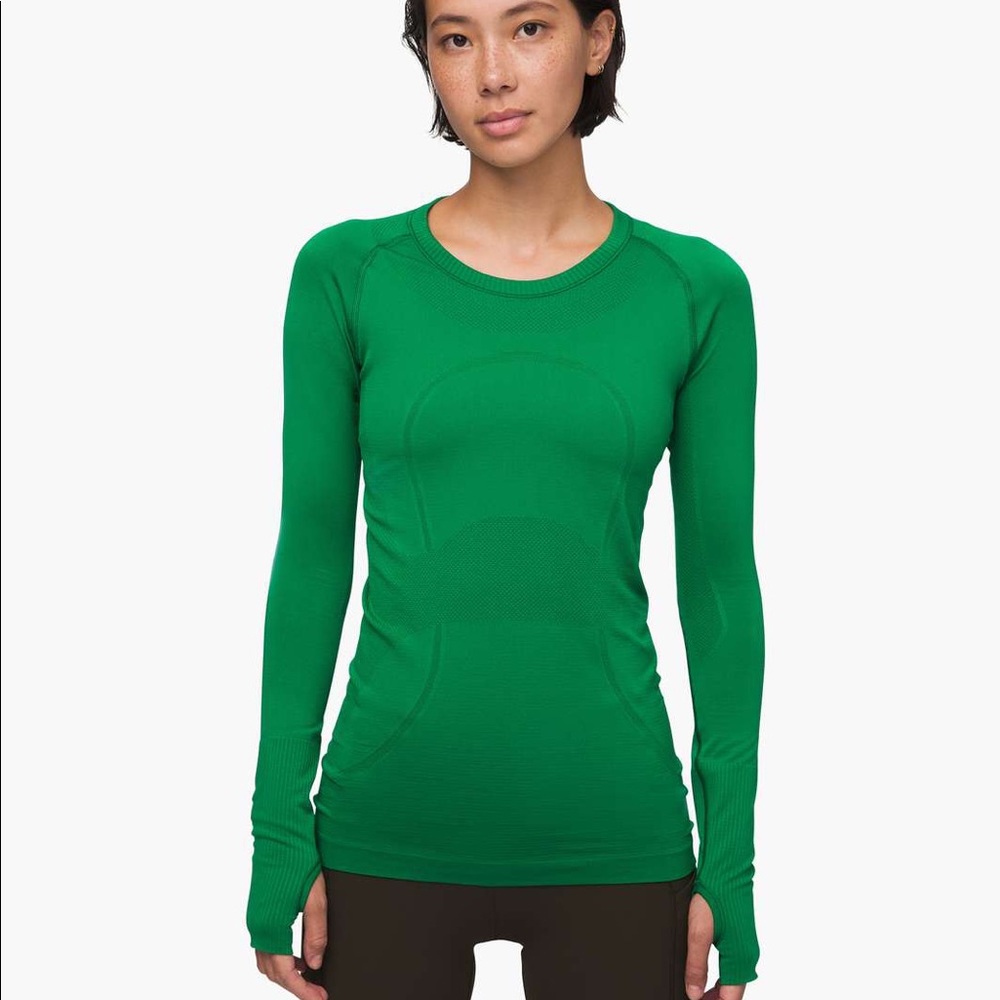 Swiftly Tech Long Sleeve Classic Green
